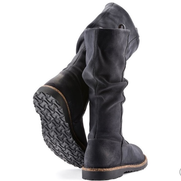 BIRKENSTOCK LUTON HIGH SUEDE GRAPHITE HYDROPHOBIC 36-5L boots suede blue - Picture 13 of 14